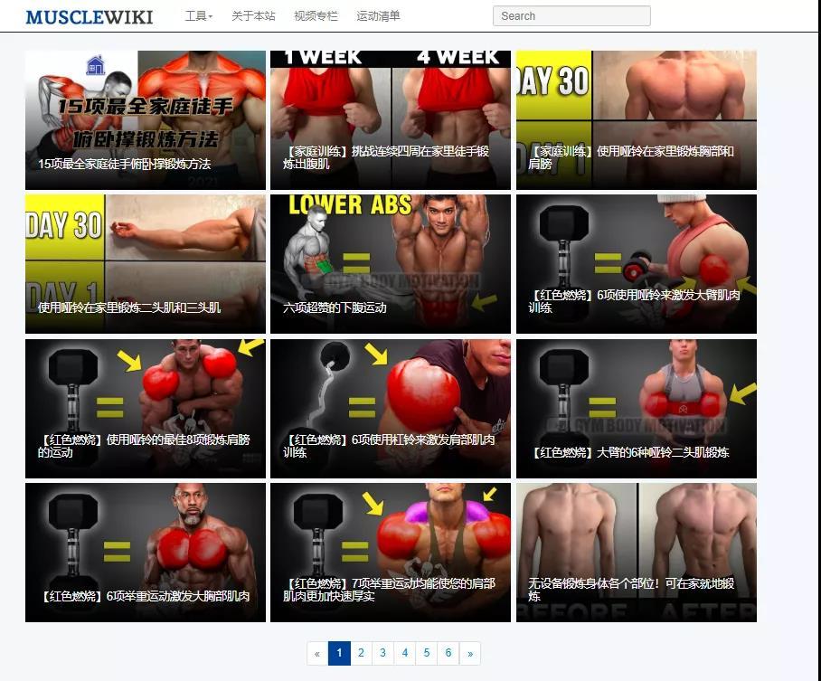 60c003d9844ef46bb2d4d4b2 有关健身的专业网站--MuscleWiki