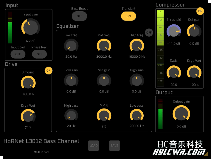 HoRNet L3012 Bass Channel 低音通道 V1.0 (Win&Mac)插图1