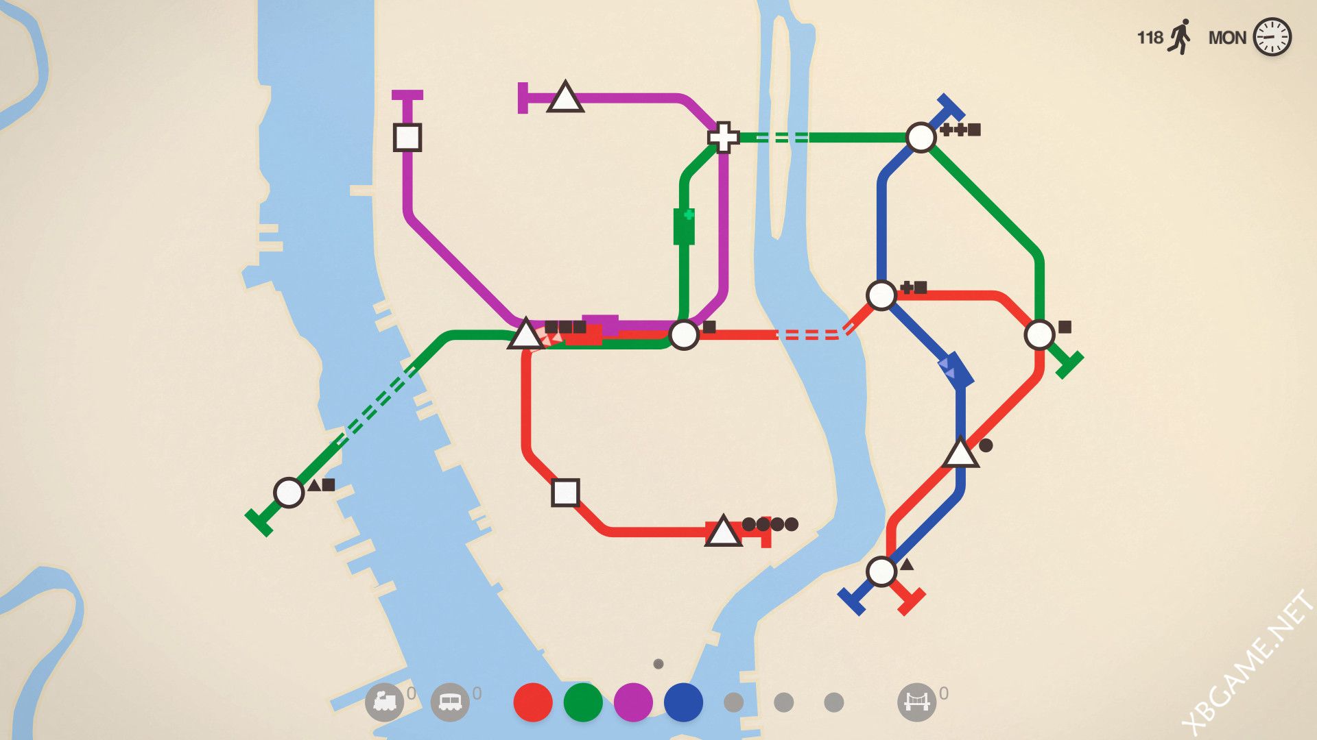 《迷你地铁/Mini Metro》中文绿色版插图1-小白游戏网