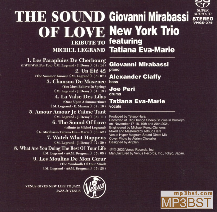 纽约三重奏《爱之声The Sound Of Love ~ tribte to Michel Legrand》2022[SACD-ISO/320K-mp3]