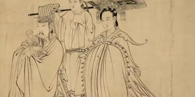 吴道子的《送子天王图》是白描的代表作之一,采用的是