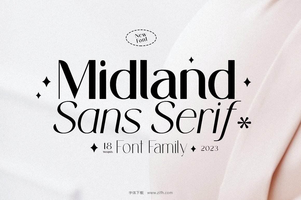 Midland Luxury font family