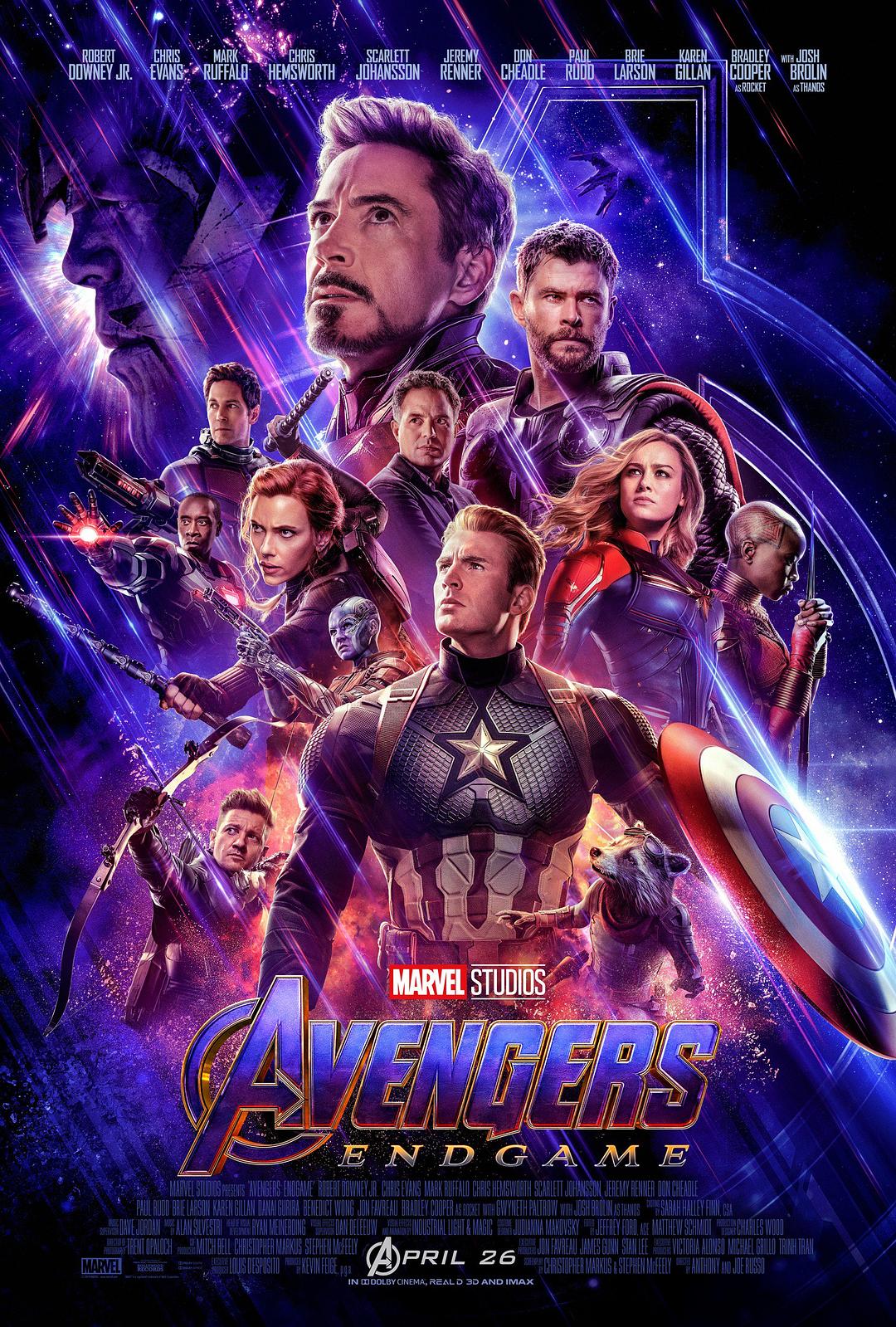 复仇者联盟4：终局之战 4K蓝光原盘下载+3D高清MKV版/ AVG4 / 复仇者联盟3：无尽之战(下) / 复联4 2019 The Avengers 4: Endgame 61.4GB