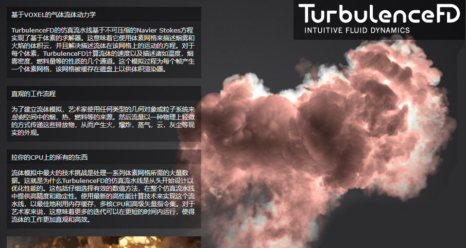 TFD中英文汉化版-C4D流体烟雾模拟插件TurbulenceFD C4D 支持2023 TFD烟雾插件 Win-海源博客网