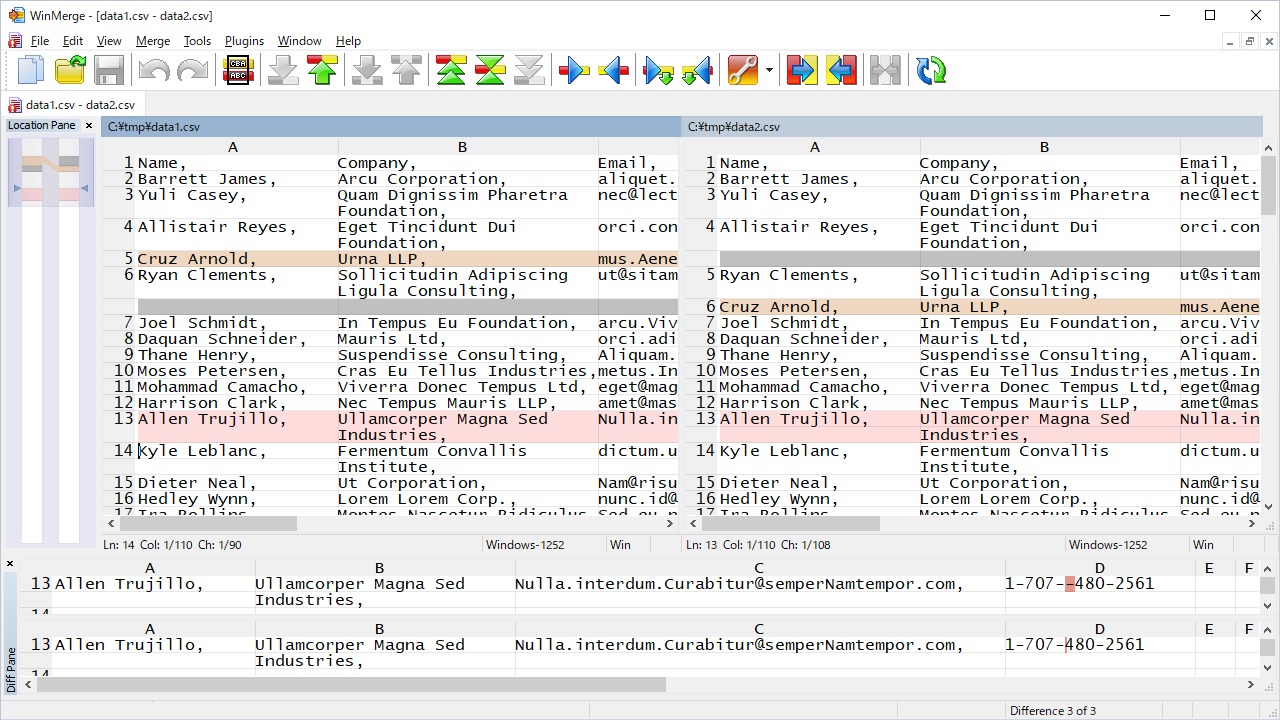 WinMerge 2.16.32 – 文件和文件夹对比工具