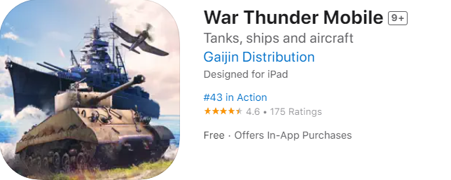 战争雷霆手游 War Thunder Mobile