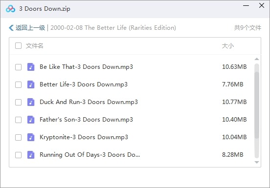 三门倒（3 Doors Down）音乐珍藏！百度云网盘下载资源包含22张专辑/单曲，格式为MP3，总大小1.56GB，尽情畅听这支乐队的音乐旅程！插图3