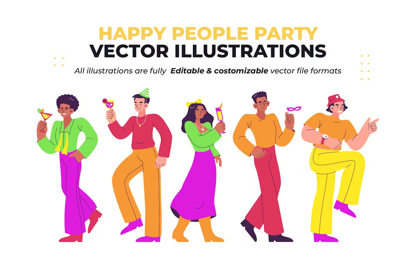 30 Images Happy People Party Illustrations-4.jpg