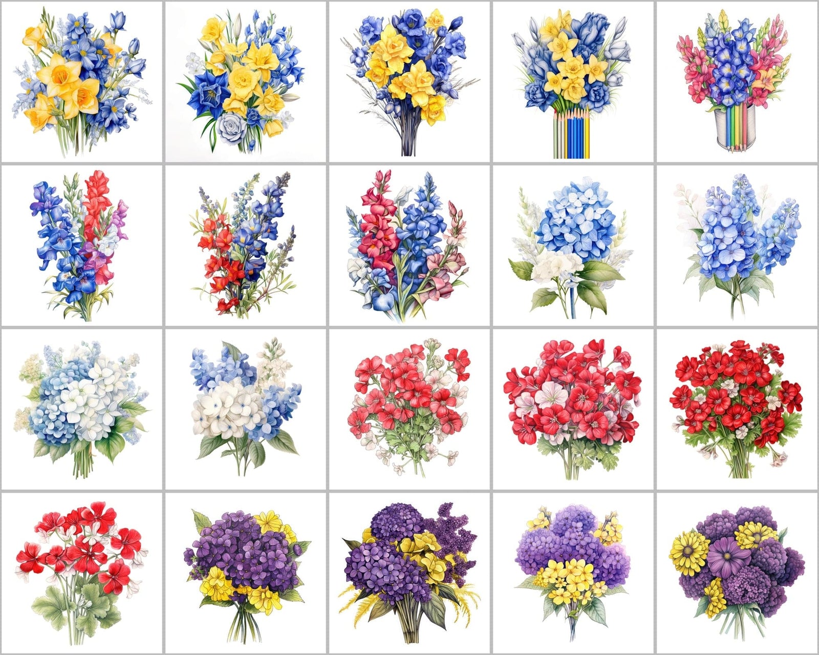 200 Watercolor Flower Bouquet PNG-2.jpg