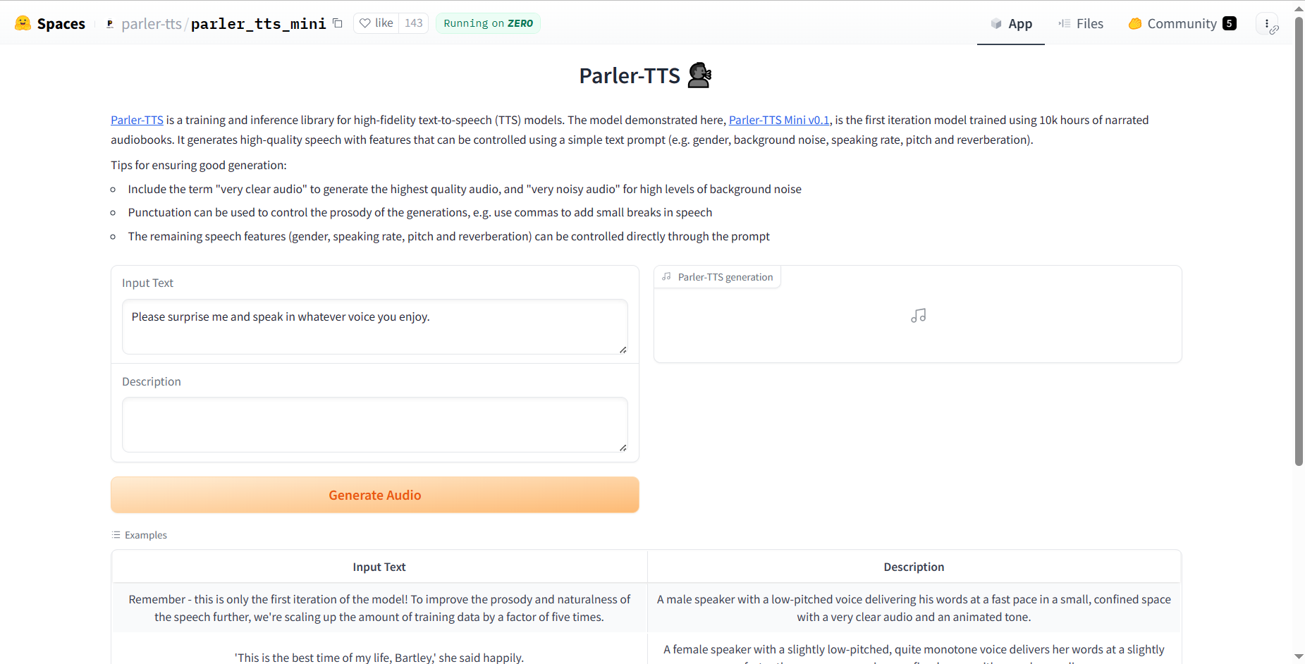 Parler TTS-开源高质量文本转语音 (TTS) 模型 - 阿良工具集-阿良工具集