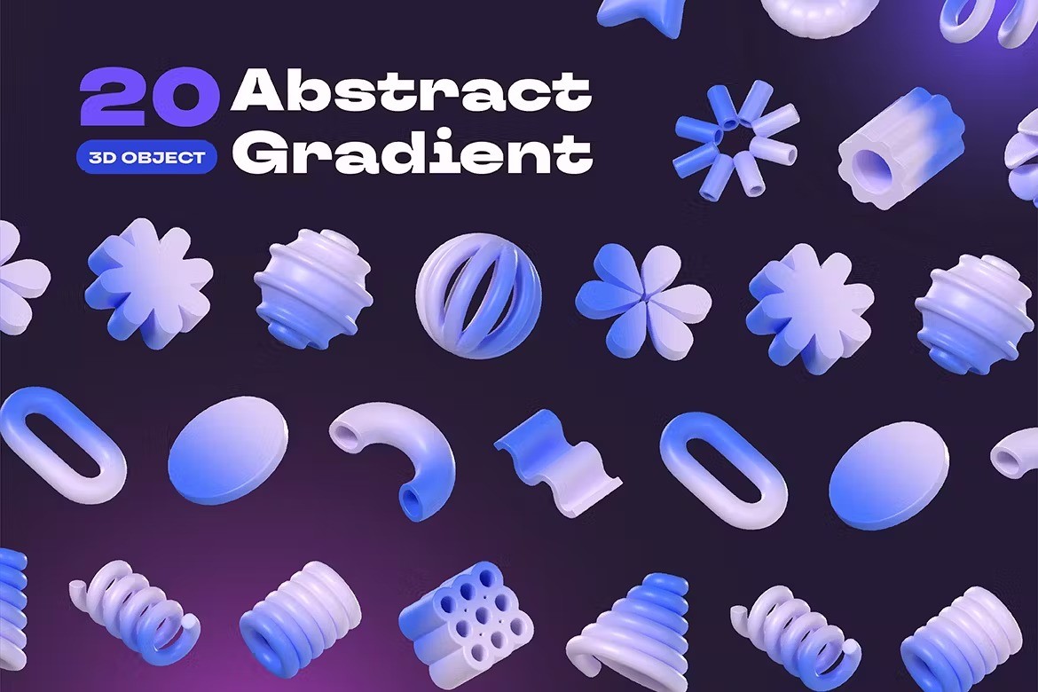 Abstract Gradient 3D Object-3.jpg